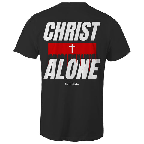 Chirstian-Men's T-Shirt-Christ Alone (Solus Christus)-Studio Salt & Light