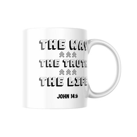 Chirstian-Ceramic Mug-The Way The Truth The Life-Studio Salt & Light