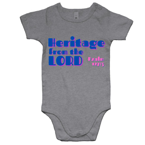 Chirstian-Infant Onesie-Heritage from The Lord-Studio Salt & Light