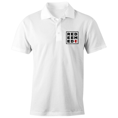 Chirstian-Men's Polo Shirt-Redeemed (V2)-Studio Salt & Light