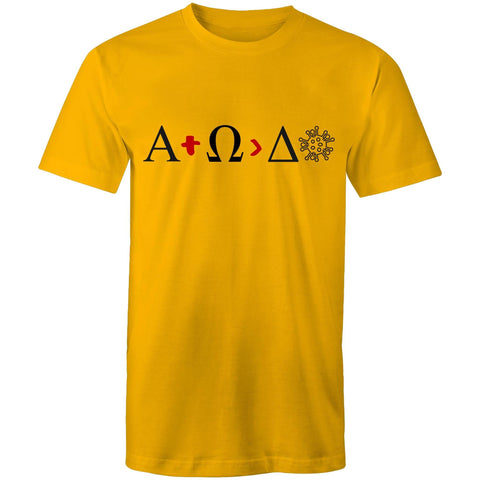 Chirstian-Men's T-Shirt-Alpha And Omega Is Greater Than Delta-Studio Salt & Light