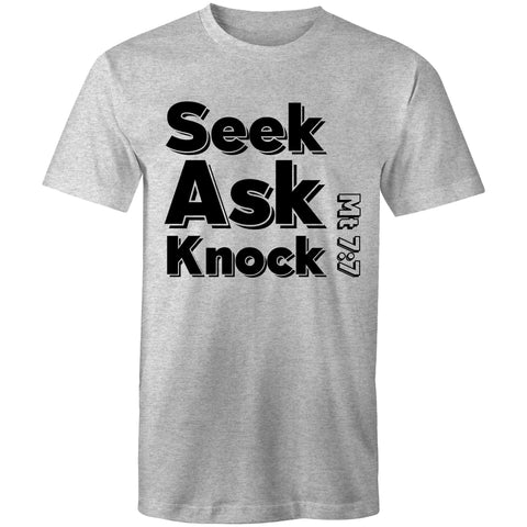 Chirstian-Men's T-Shirt-Ask Seek Knock (V3)-Studio Salt & Light