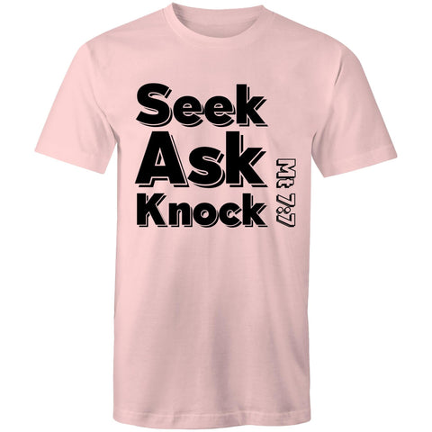 Chirstian-Men's T-Shirt-Ask Seek Knock (V3)-Studio Salt & Light
