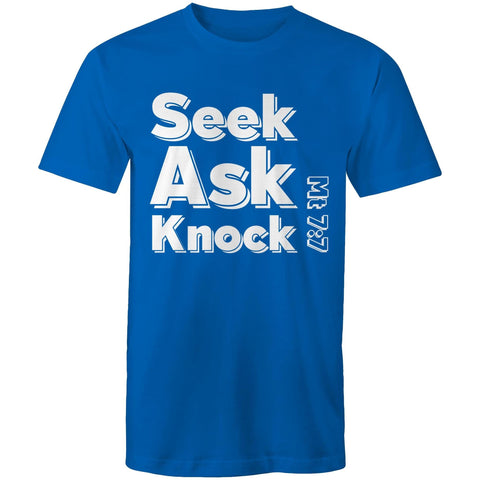 Chirstian-Men's T-Shirt-Ask Seek Knock (V3)-Studio Salt & Light