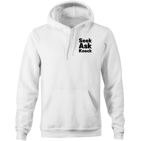Chirstian-Unisex Hoodie-Ask Seek Knock (V2)-Studio Salt & Light