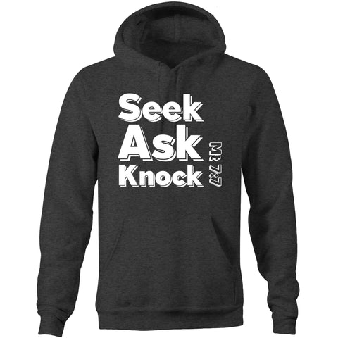 Chirstian-Unisex Hoodie-Ask Seek Knock (V3)-Studio Salt & Light