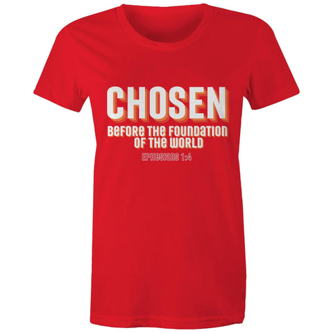 Chirstian-Women's T-Shirt-Chosen Before The Foundation of The World-Studio Salt & Light