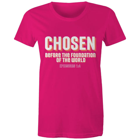 Chirstian-Women's T-Shirt-Chosen Before The Foundation of The World-Studio Salt & Light