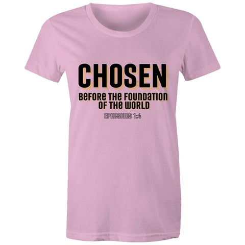 Chirstian-Women's T-Shirt-Chosen Before The Foundation of The World-Studio Salt & Light