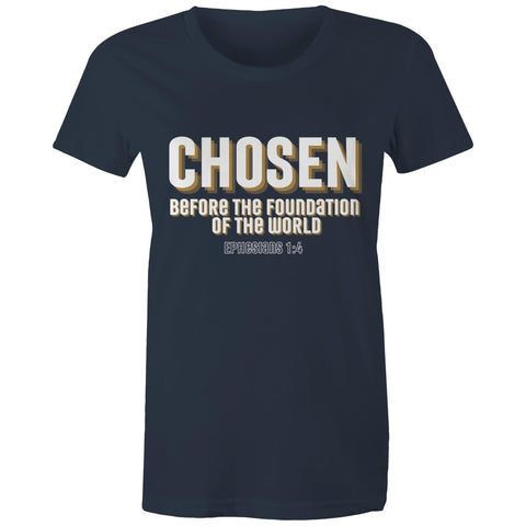 Chirstian-Women's T-Shirt-Chosen Before The Foundation of The World-Studio Salt & Light