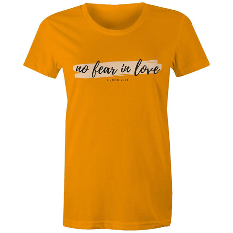 Chirstian-Women's T-Shirt-No Fear in Love-Studio Salt & Light