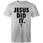 Chirstian-Men's T-Shirt-Jesus Did It (Nike Parody)-Studio Salt & Light